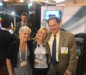 BSM Principal and Senior Consultant Lisa Peltier, Sherri Boston of Hawaiian Eye Foundation, and BSM President and CEO Bruce Maller at the recent AAO Meeting in New Orleans.